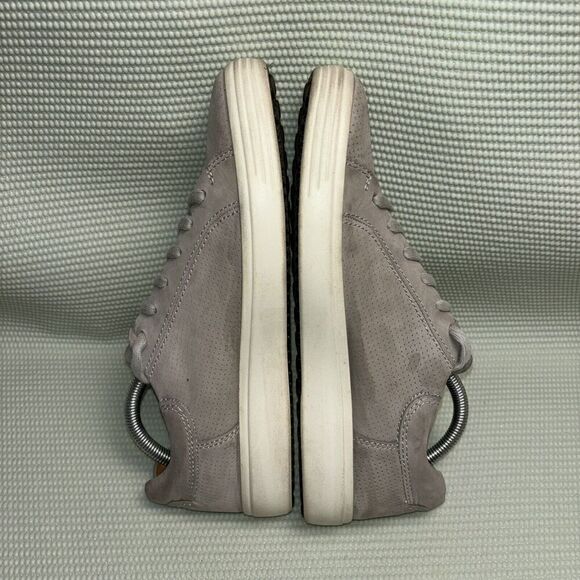 Ecco Soft 7 Casual Sneaker Shoes Men’s Size 8 - 8.5 EU Size 42 Gray Leather - Picture 5 of 10